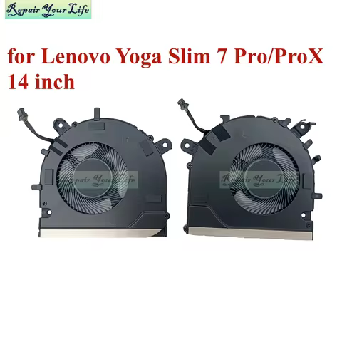 Laptop Cooling Fan For Lenovo Slim 7 14ARH7 82UV 14IAP7 82SX 82SV Pro-14IHU5 82QT 82NC 2022, CPU GPU