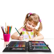 208pcs Kids Painting Pen Crayon Marker Pencil Drawing Art Set 208 Pcs Color Stationery Set Colour Pe