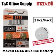 2 PCS MAXELL LR44 Alkaline Battery 1.5V