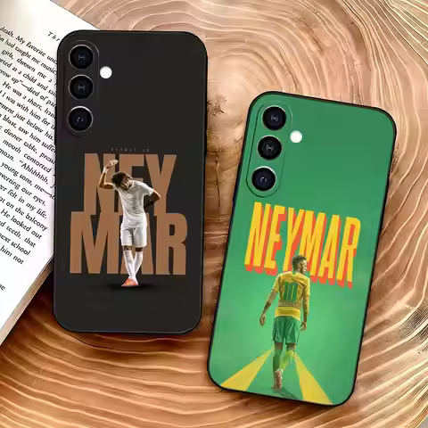 Football 10 For N-Neymar Phone Case For Samsung Galaxy A73,A72,A71,A70,A53,A52,A51,Soft Silicone Bla