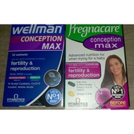 SIS ILHAM 💐 PREGNACARE and WELLMAN Conception Max 💐 VITABIOTICS UK GENUINE