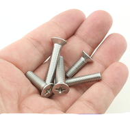 【The-Best】 10pcs Unf 1/4-20 10-32 Coarse Thread 304 A2-70 Stainless Steel Cross Recess Phillips Flat