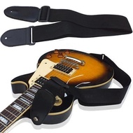 68cm-124cm Universal Guitar Strap Adjustable Nylon Guitar Belt with PU Leather Ends for Folk Wooden Classical