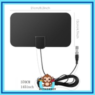 (DIY MONKEY) Digital TV Antenna Amplified Signal Parts High Definition Suitable for HDTV DVB-T