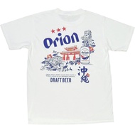 Orion beer Orion BeerUnisex Okinawa Dragon Pattern Print Short Sleeve men and women same style