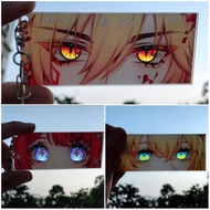 3Pieces Game Cartoon Honkai: Star Rail Keychain Mydei Tribios Aglaea Eyes Bookmarks Acrylic Figure T