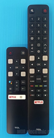 รีโมททีวี  TCL สมาร์ททีวี ของแท้ 1000% ใช้ในหลายรุ่น 50P8 , 55P8  , 65P8  ,50P6US ,  55P6US , 65P6US