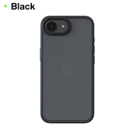 Sanptoch For Luxury Magsafe Phone Case For iPhone 16e Matte Translucent Back with Soft Silicone Edge