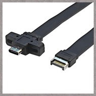 [M G L O] Connectors USB 3.2 Front Panel Extension Cable,GEN2x2 Baffle Cable TYPE-E to Chassis Type-