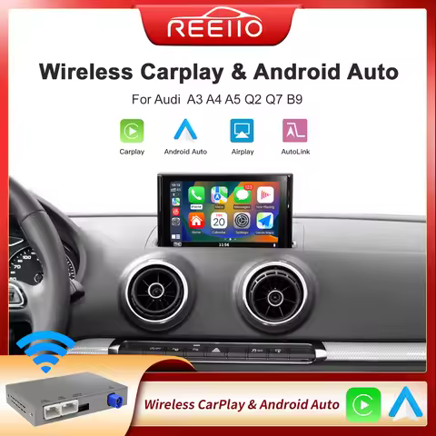Wireless CarPlay for Audi, automatic Android interface for Audi A3, 8V, Q2, 8P, 2013-2018, with AirP