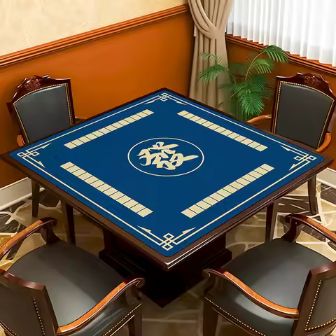 VIKAMA Home Mahjong Anti Slip Shock Absorbent Silent Game Anti Wrinkle Square Tablecloth Indoor Game