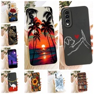 Honor 70 Case Cover Luxury Fashion Cool Kawaii Cute Painted Silicon Casing Honor FNE-AN00 FNE-NX9
