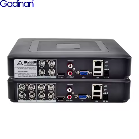 Gadinan Hybrid 4CH 8CH AHD 5MP Mini DVR H.265X XVR Video Recorder for Analog AHD Camera HDMI Surveil