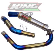 Daeng Sai4 Conical open specs Exhaust pipe Dusi tc 125 Tmx 125/155 Dl150 skygo 125 Raider 150carb