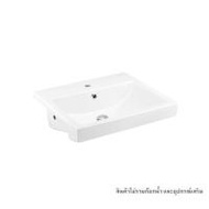 อ่างล้างหน้าฝังครึ่งเคาน์เตอร์ COTTO C02460 สีขาว (1097638)