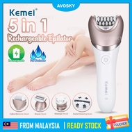 AVOSKY KEMEI Epilator Man Women Lady Body Hair Electric Remover Removal Shaver Leg Armpit Pubic Penc
