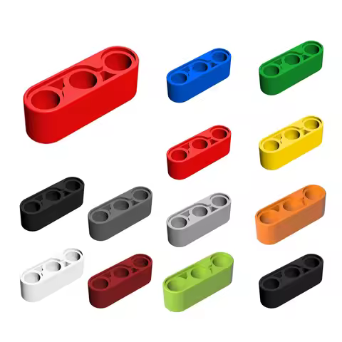 60pcs 32523 Liftarm Thick 1 x 3 Bricks Toys For Technical MOC DIY Buildings Blocks Compatible High-T