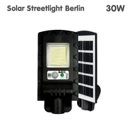 BEC โคมไฟถนน LED Solar Streetlight BERLIN 30w 50w 100w 200w 300w โซลาร์เซลล์ มาพร้อมขายึด+รีโมทคอลโทรล ใช้งานภายนอก IP65 กันน้ำ กันฝน ทนทุกสภาพ