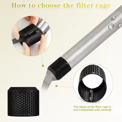 New Magnetic Outer Filter Cage Cover for Dyson Airwrap HS01/HS05 Durable Replacement Attachment Hair