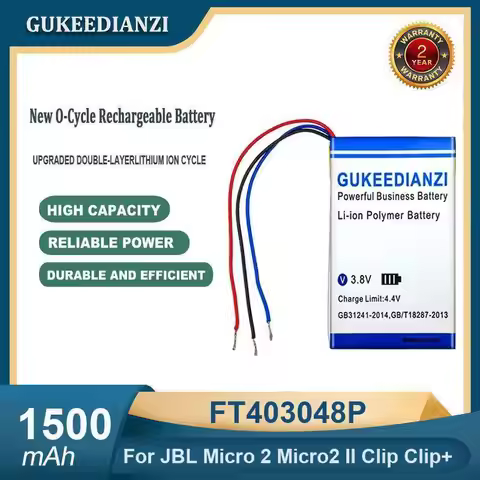 Battery For JBL Clip 2 AN/Plus/CLIP2BLKAM/CS056US/P04405201 Micro II Clip+ Speaker