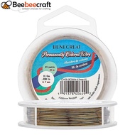 1roll Round Copper Wire for Jewelry Making Antique Bronze 0.7mm 21 Gauge 65.61 Feet(20m)/roll