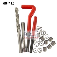 Recoil set of spark plug threads for automatic motorbikes, M10+31.0, tap drill handle set.repairt th