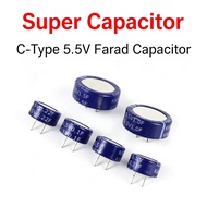 Ultra Super Capacitor 5.5V C Type SE‑5R5‑D474VY 0.1F 0.22F 0.33F 0.47F 1.5F Farad Capacitor Backup P