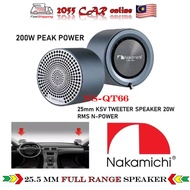 Nakamichi 25mm KSV Tweeter Speaker 200W NS-QT66 (with bass)