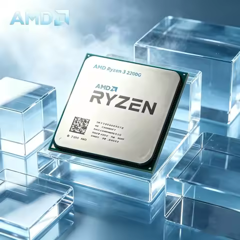 AMD Ryzen 3 2200G Processor with Radeon Vega 8 Graphics 3.5GHz 4-Core 4-Thread Socket AM4 CPU