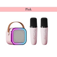 SEAMLESS CONNECTIVITY 💖 K12 Mini Karaoke Bluetooth Speaker With Wireless Microphone Portable Home Pa