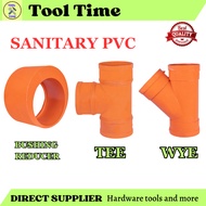 FLEXITOOLS  SANITARY ORANGE FITTINGS PVC ORANGE TEE WYE BUSHING REDUCER