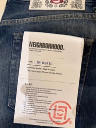Neighborhood CLOT DP Basic Selvedge Denim Jeans FTW Metal NBHD BAPE OFF WHITE FRAGMENT ADIDAS NIKE S