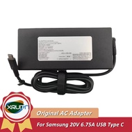 Original For SAMSUNG A20-135P1A A21-135P1A 20V 6.75A 135W 5V 1A 5W Type C USB-C AC Adapter PD-135BBH