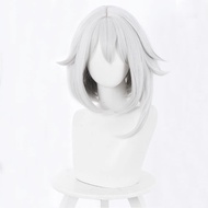 Paimon Short Silver Grey Wig Genshin Impact Halloween Cosplay Wig