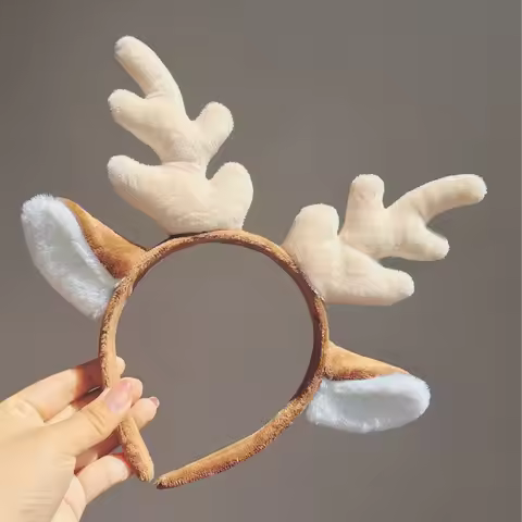 Cartoon deer antler hair bands Christmas headband hair accessories wash face hair accessories Christ