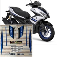 Striping Original Yamaha Aerox Silver Biru Tahun 2018 2019
