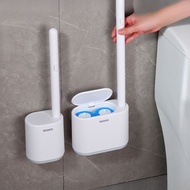 Ecoco Disposable Bathroom Toilet Brush with Long Handle Wall Mounted Toilet Bowl Cleaner Deodorizer