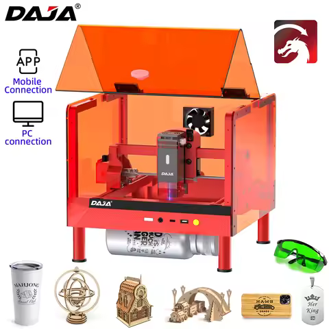 DAJA A7 Mini Pro Laser Engraver Safe Simple with Protective Cover High Power for Stainless Steel Woo