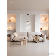 Italian Minimalist arflex Designer Sofa Creative Floor-length Bread Sofa Cream Silent Style Three-pe