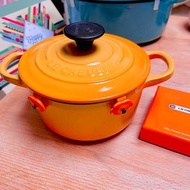100%Real & 98%New * Le Creuset Cast Iron 鑄鐵鍋 14cm Round * Orange Blossom 粉橙色 (連卡佛限定色) 圖10: Orange Bl
