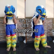 Lcut One SET BARONGSAI Children / BARONGSAI Costume / Mask / LIONG / BARONGSAI Pants 18