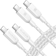 GUSGU USB C to C Charging Cable [2-Pack, 6ft] 30W Nylon Braided USB-C Charger Cable Compatible with 