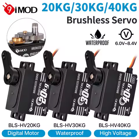 9imod Brushless Servo Waterproof Digital Metal Gear Servo for 1/8 1/10 RC Crawler Car Boat