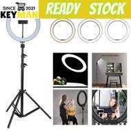 KEYMAN 26CM/33CM (10 inches) 3D LED selfie ring light with 210cm tripod and mobile phone stand for l