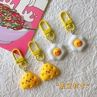 GANTUNGAN Keychain Cheese Egg Keychain Cute Accessories KK