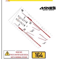 hotwheels tomica decal minesss 1:64 clear base