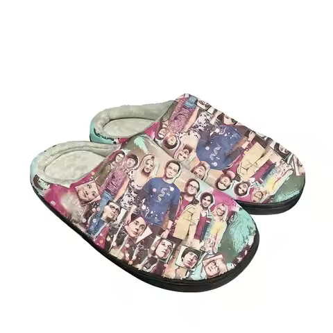 Hot Big Bang Theory Fashion Cotton Custom Slippers Mens Women Teenager Sandals Plush Keep Warm Shoes
