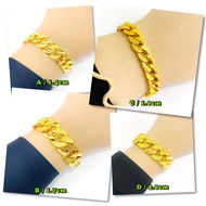 Benson bracelet 1.3cm wide Cop 916 gold bracelet 916 gold bracelet