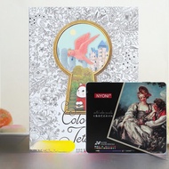 Book Drawing Cute Cat Colorful Jetoy Coloring Book for Adults Stress Relief Graffiti Painting Colori