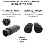 Electric Car Charger Adapter Type 2 to GB/T and GB/T to Type 2 Charger EV Wuling Air Ioniq Adaptor C
